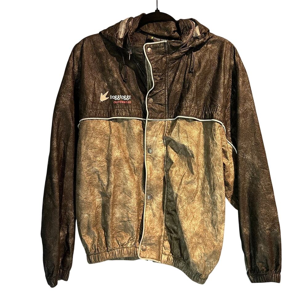 Frogg Toggs Small Gorpcore Outdoor Hunting Rain Jacket 100% Polypropylene Camo